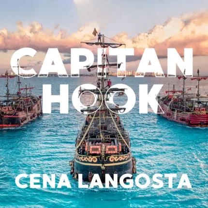 Capitan Hook Cena de LANGOSTA – Show EN VIVO Barco Pirata